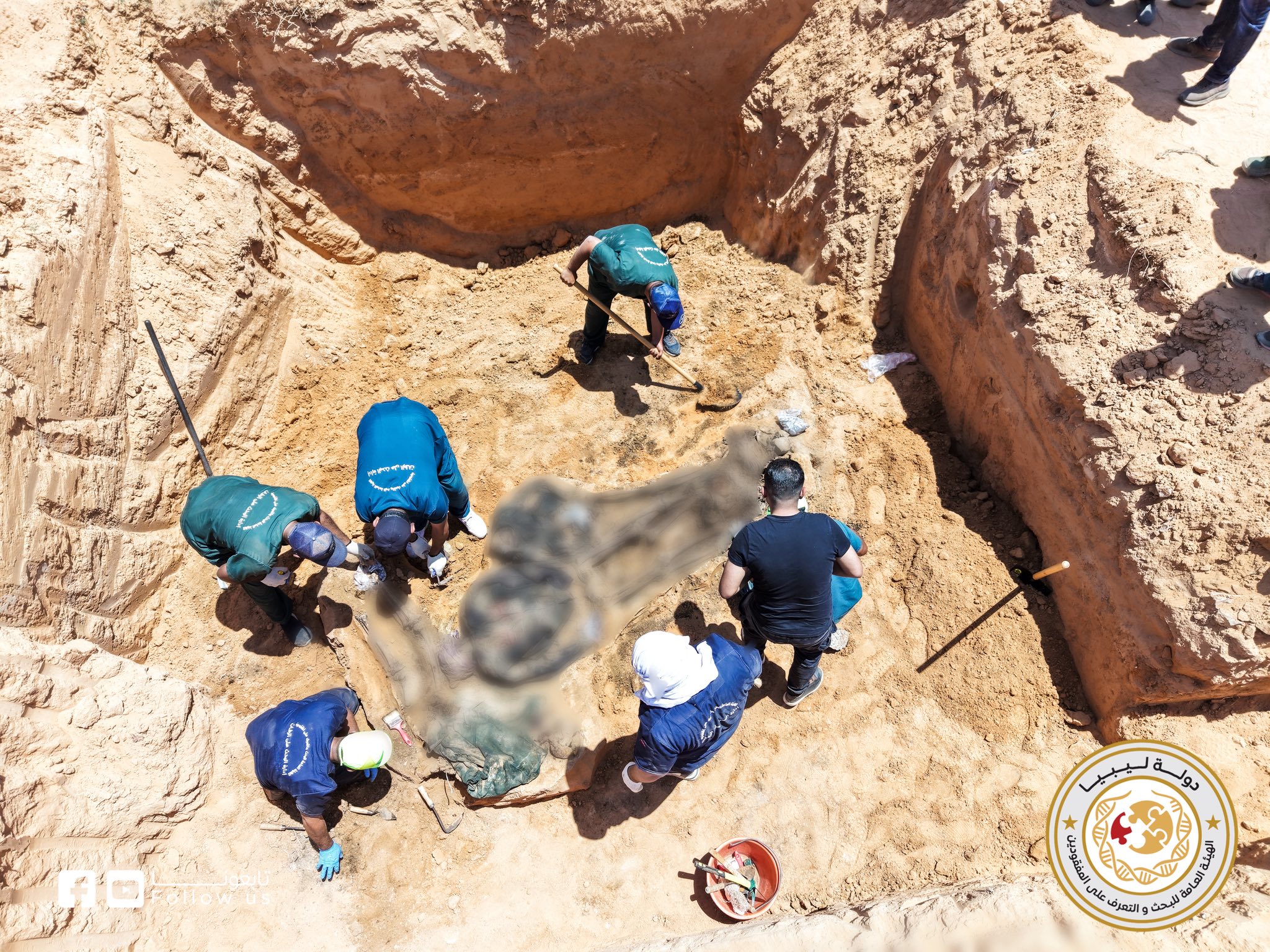 GASIMP Specialized Teams Recover 4 Unidentified Bodies from a Mass Grave in Tarhuna